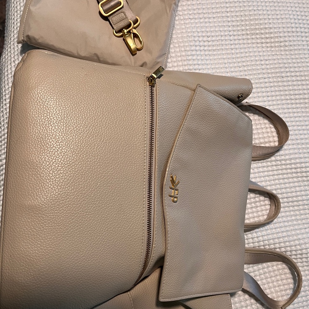 Freshly Picked Tan Baby Bag with Structured Design